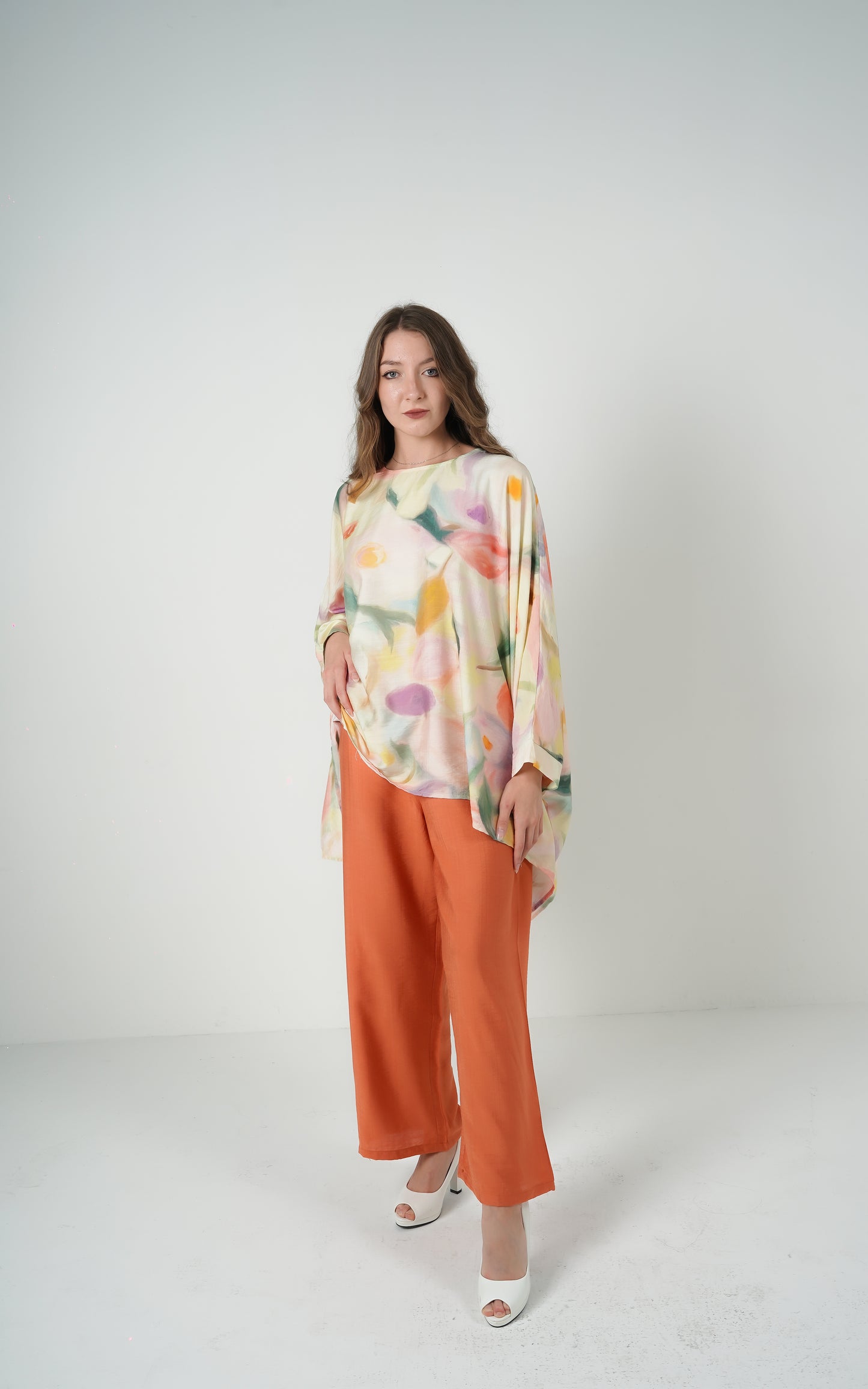 Abstract Elegance Kaftan set