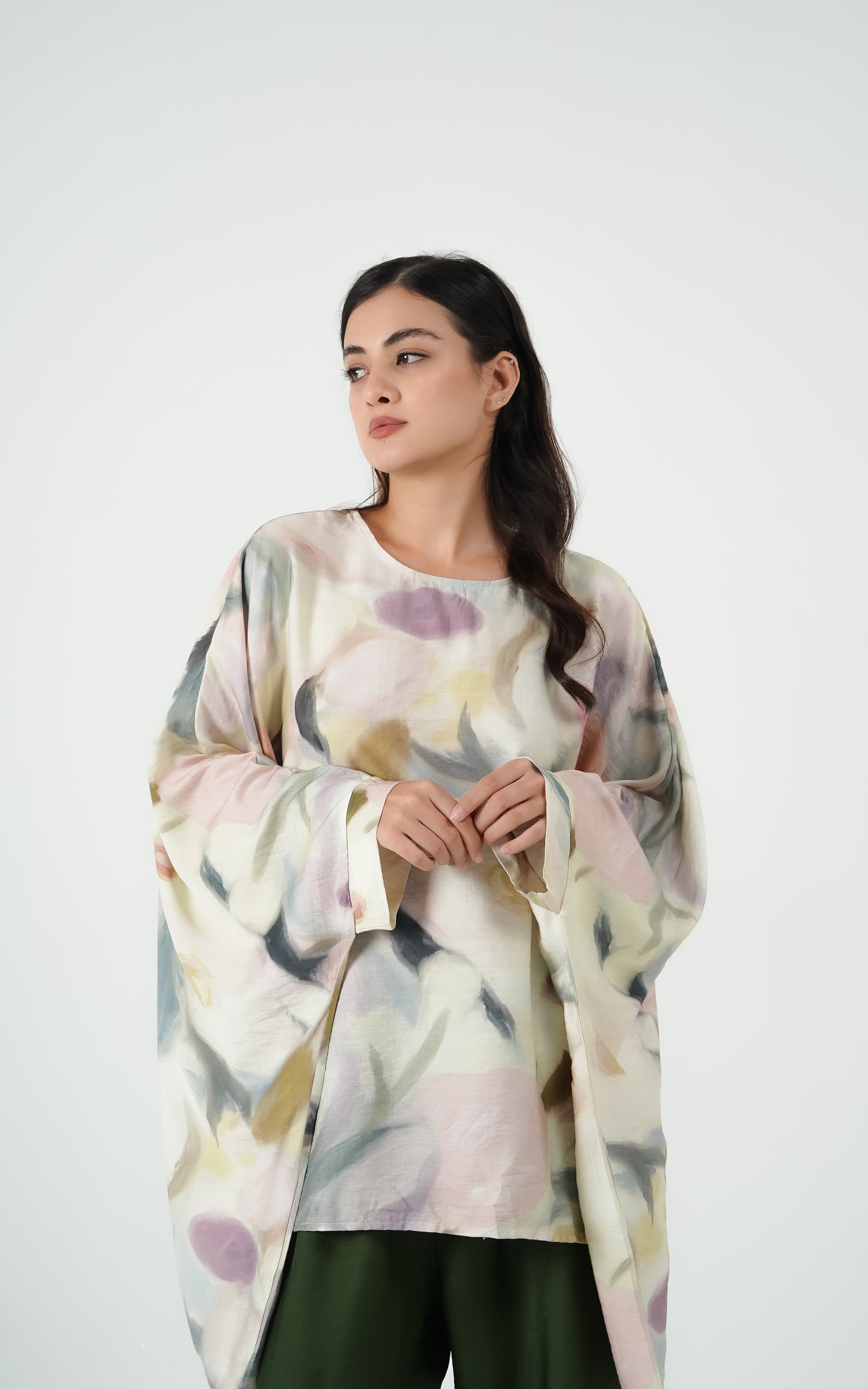 Abstract Elegance Kaftan set