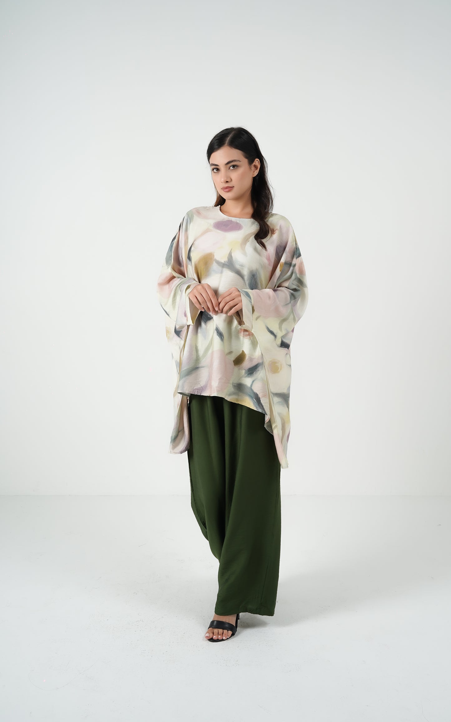 Abstract Elegance Kaftan set